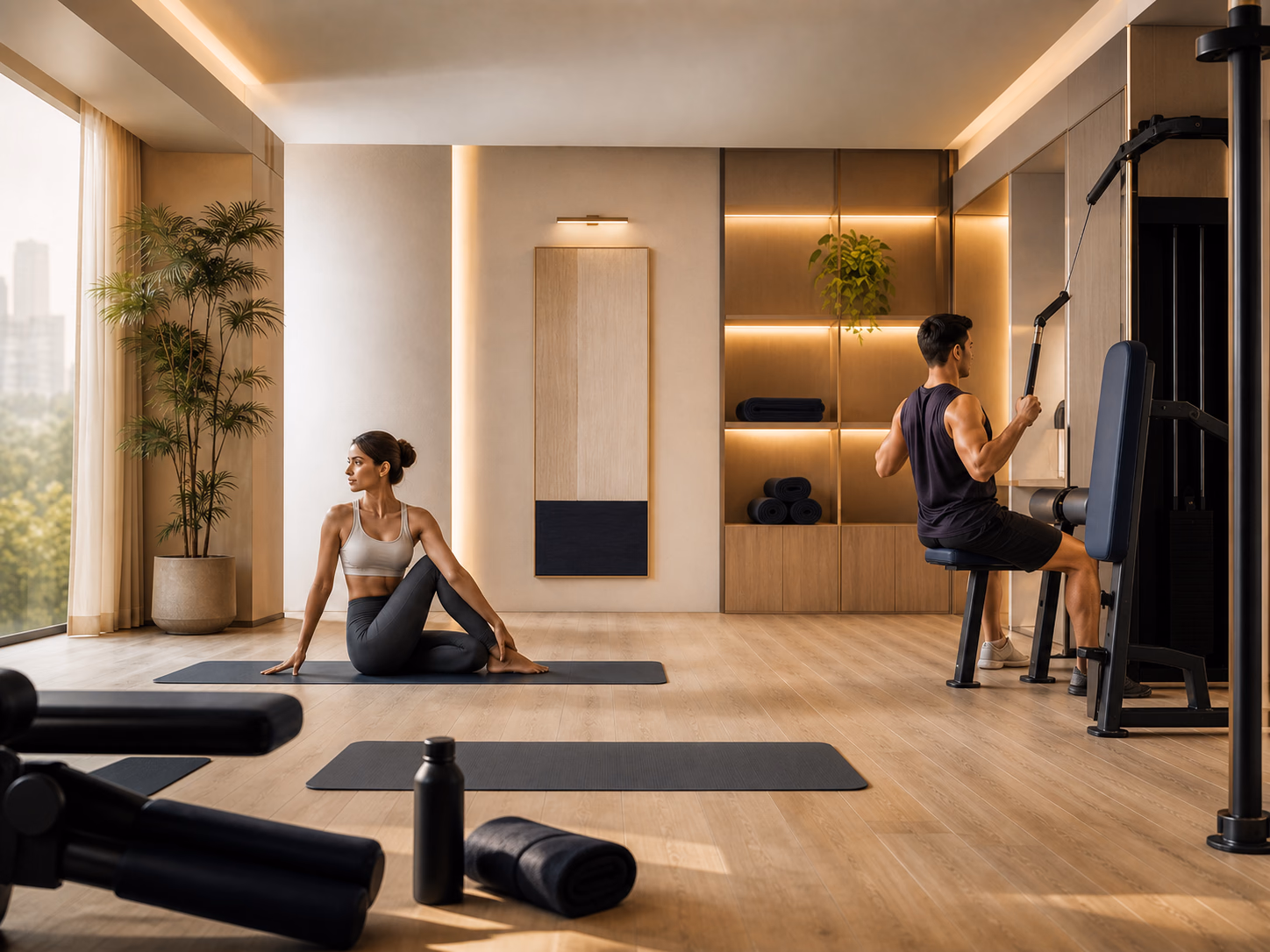 Representative visual of the proposed fitness and wellness amenities.